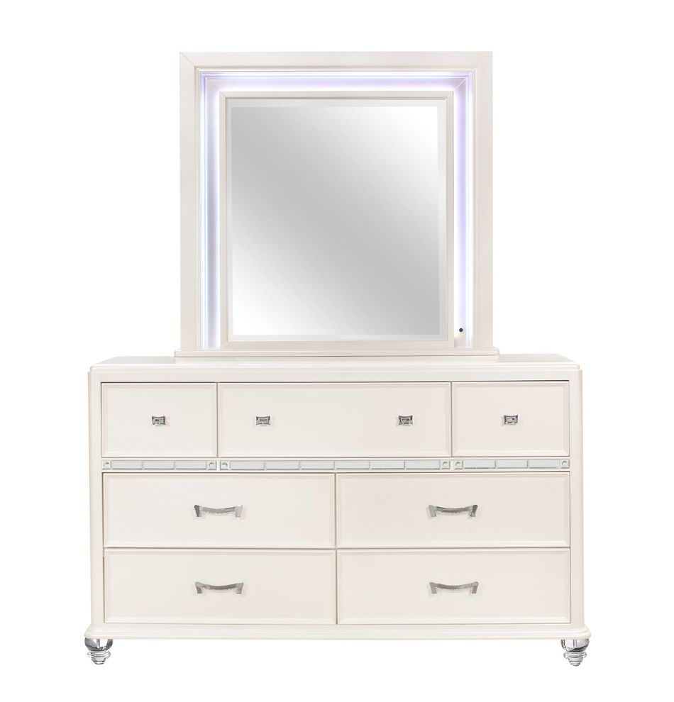 Pearl white dresser by Global