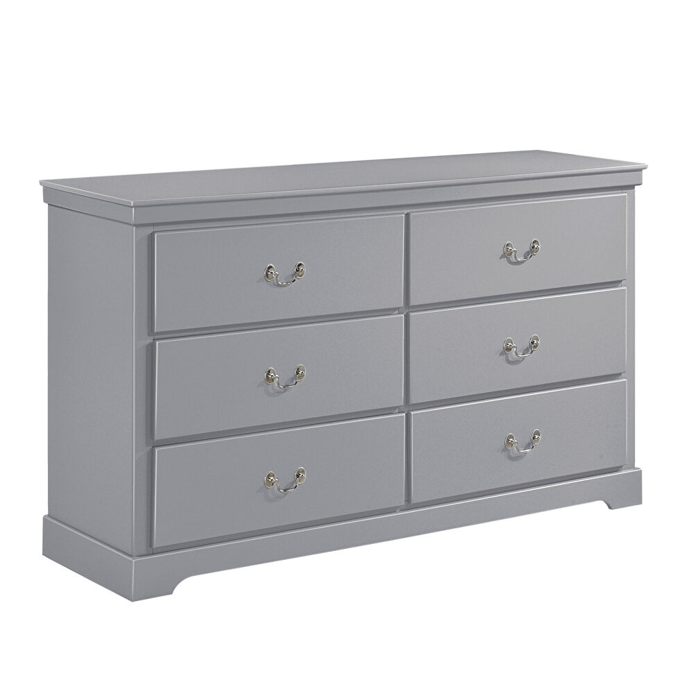 Gray finish dresser by Homelegance