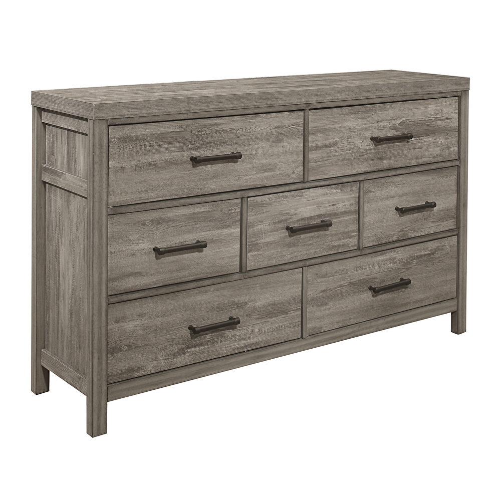 Weathered gray finish dresser by Homelegance