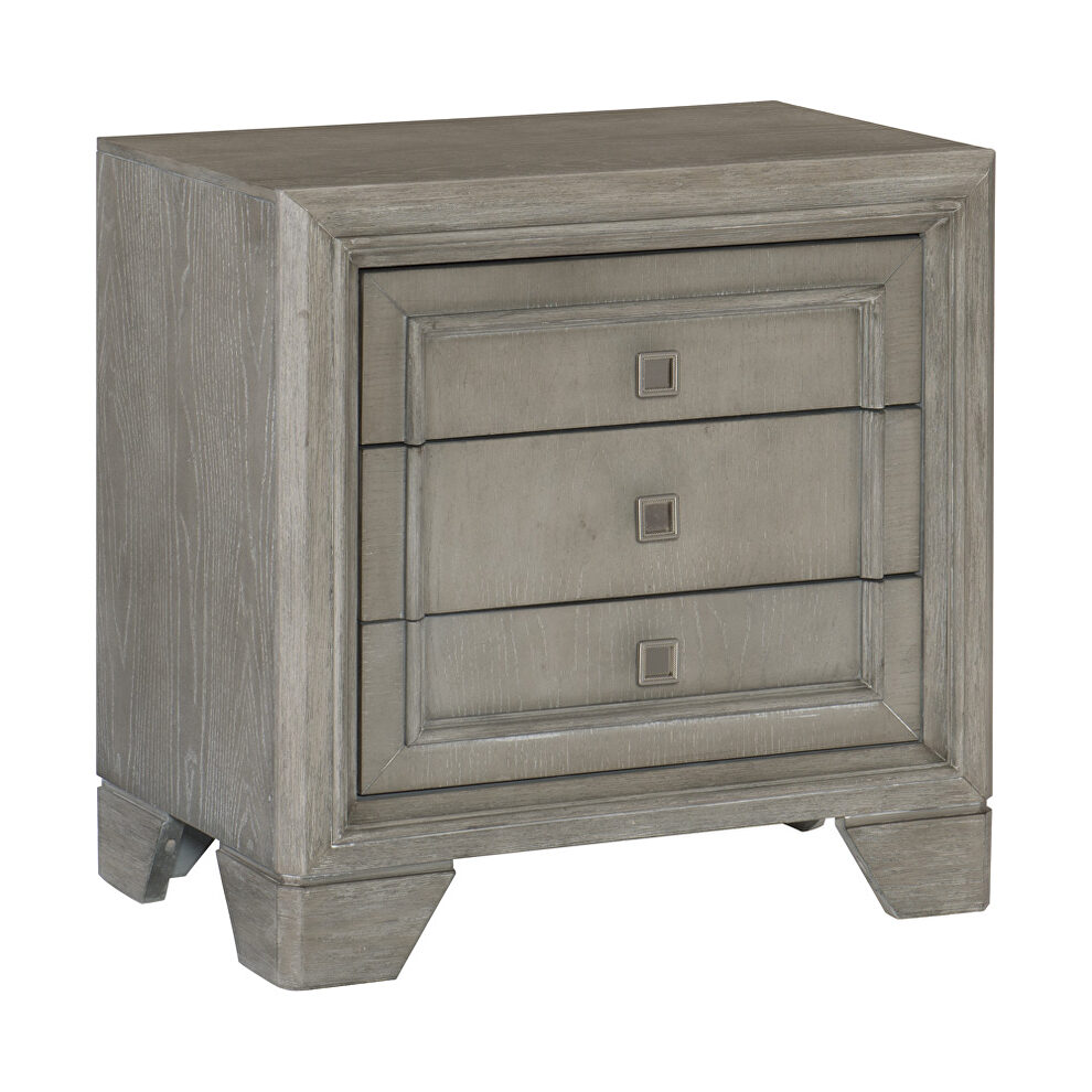 Driftwood gray finish traditional design nightstand by Homelegance