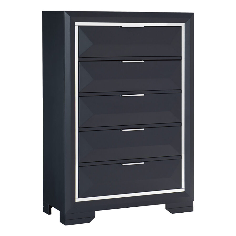 Midnight blue finish chest by Homelegance