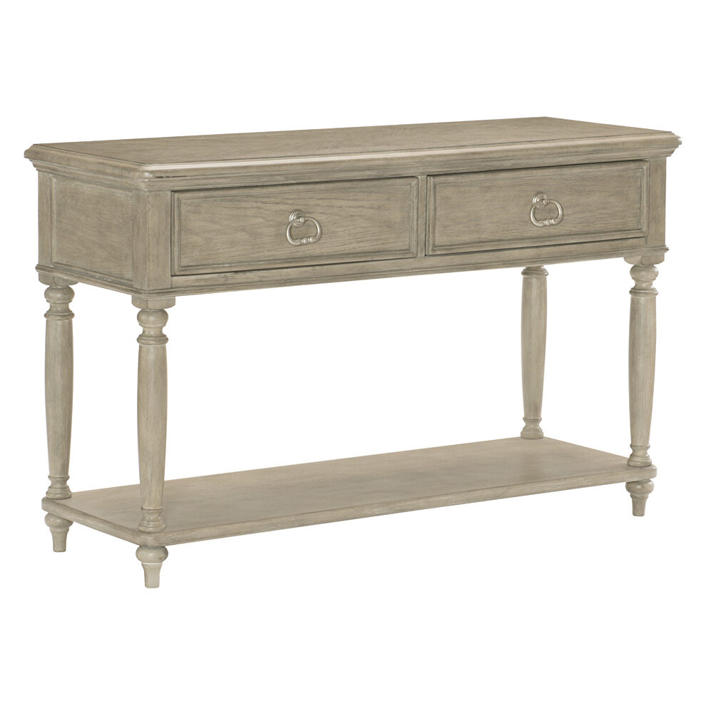 Driftwood gray finish sofa table by Homelegance