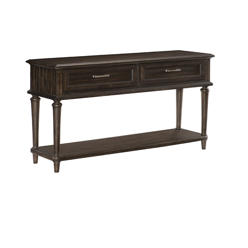 Driftwood charcoal finish sofa table by Homelegance