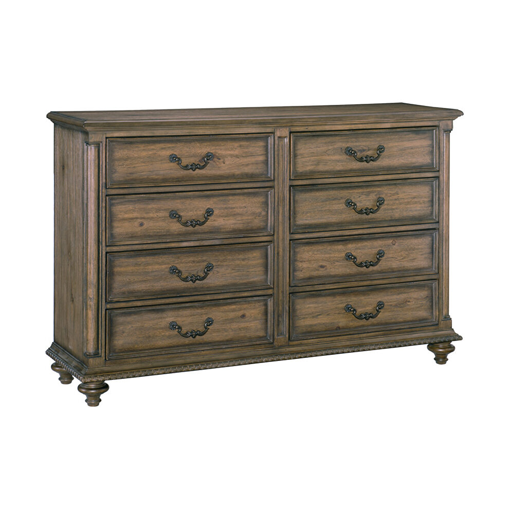 Weathered pecan finish dresser by Homelegance