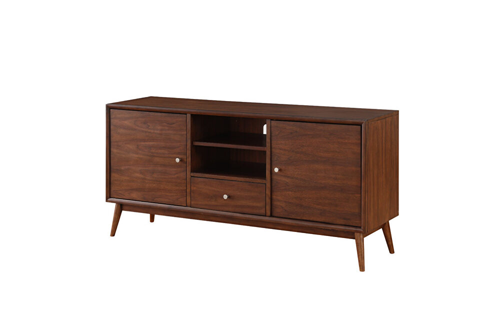 Brown finish retro-modern styling TV stand by Homelegance