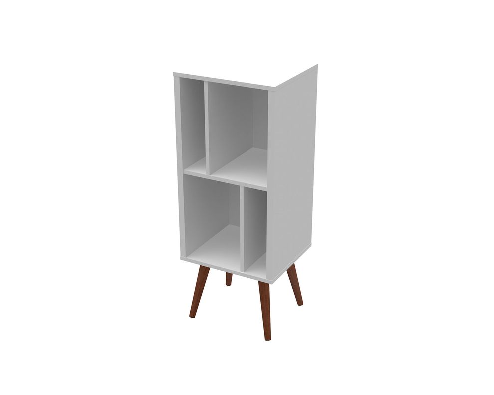 White retro style bookcase display by Moe's Home Collection