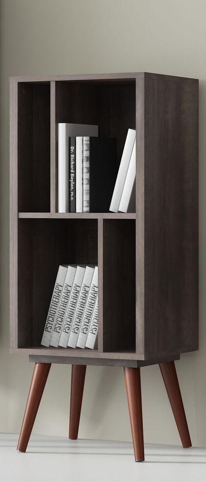Walnut retro style bookcase display by Moe's Home Collection