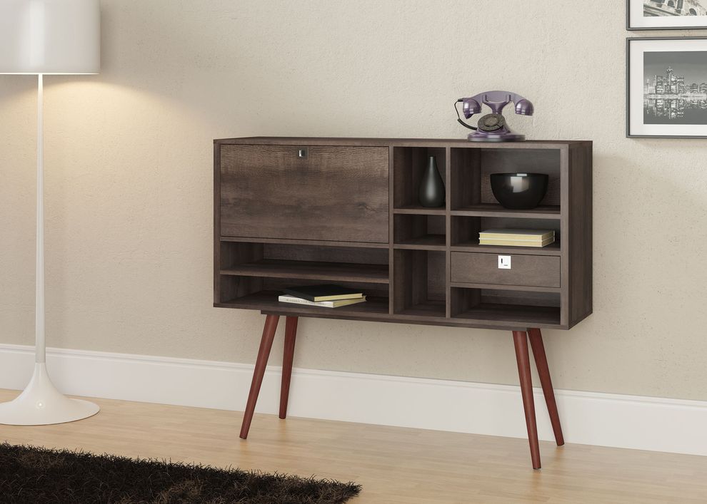 Modern display / console in walnut wood by Moe's Home Collection