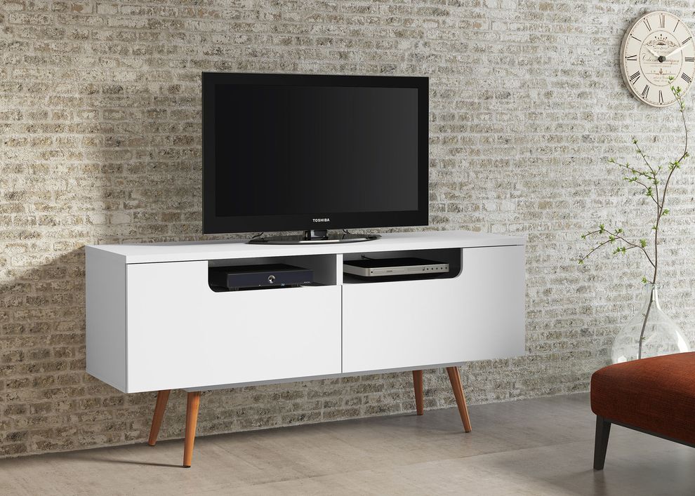 Modern style TV cabinet  in white wood by Moe's Home Collection