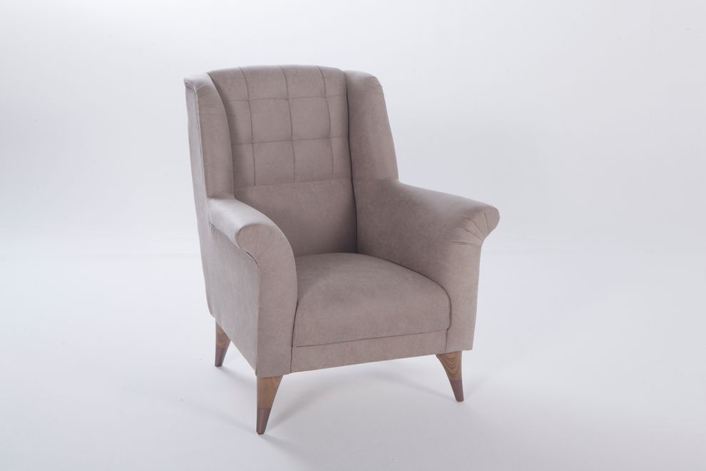 Gray modern accent chair by Istikbal