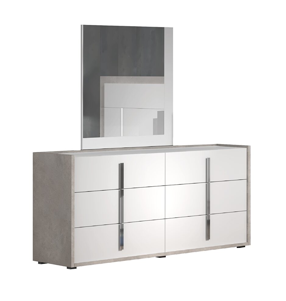 Contemporary white / gray dresser by J&M