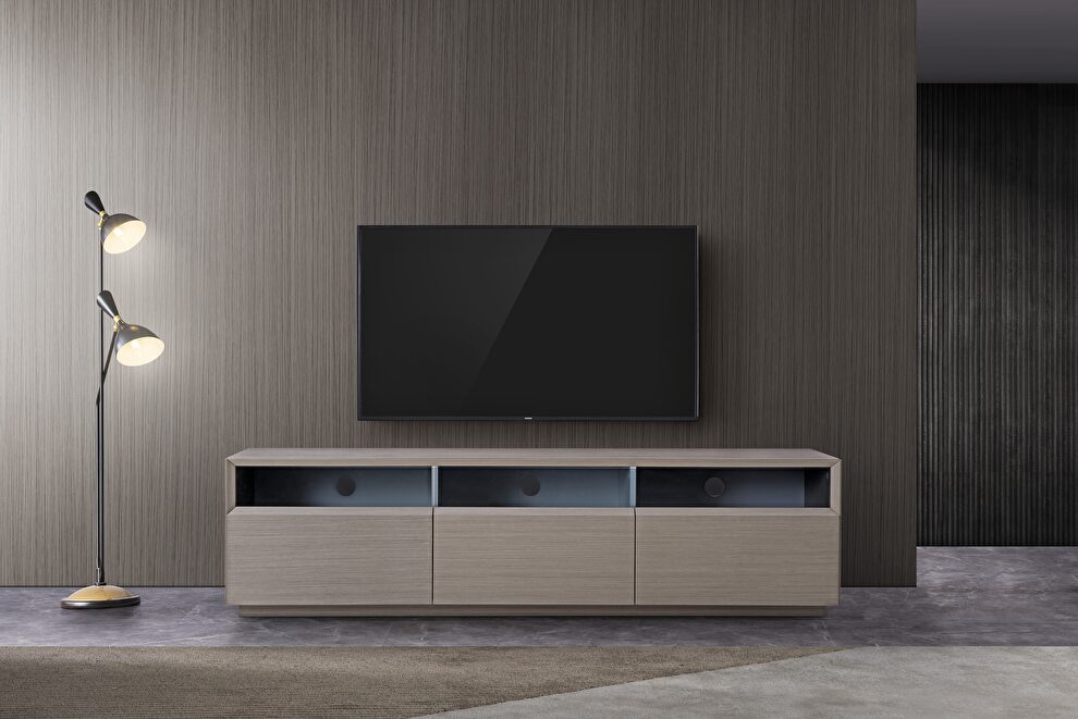 Gray veneer contemporary tv stand by J&M