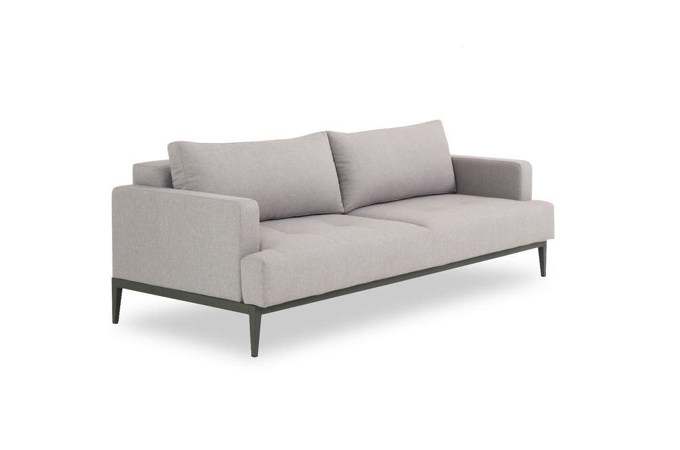 Modern gray fabric sofa bed by J&M