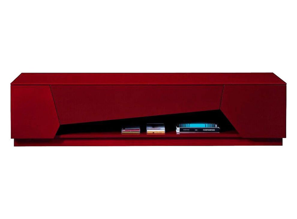 Red high-gloss unique TV Stand by J&M