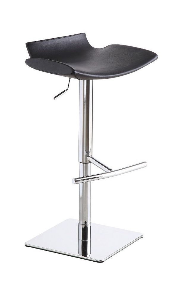 Small bar stool witth black seat by J&M