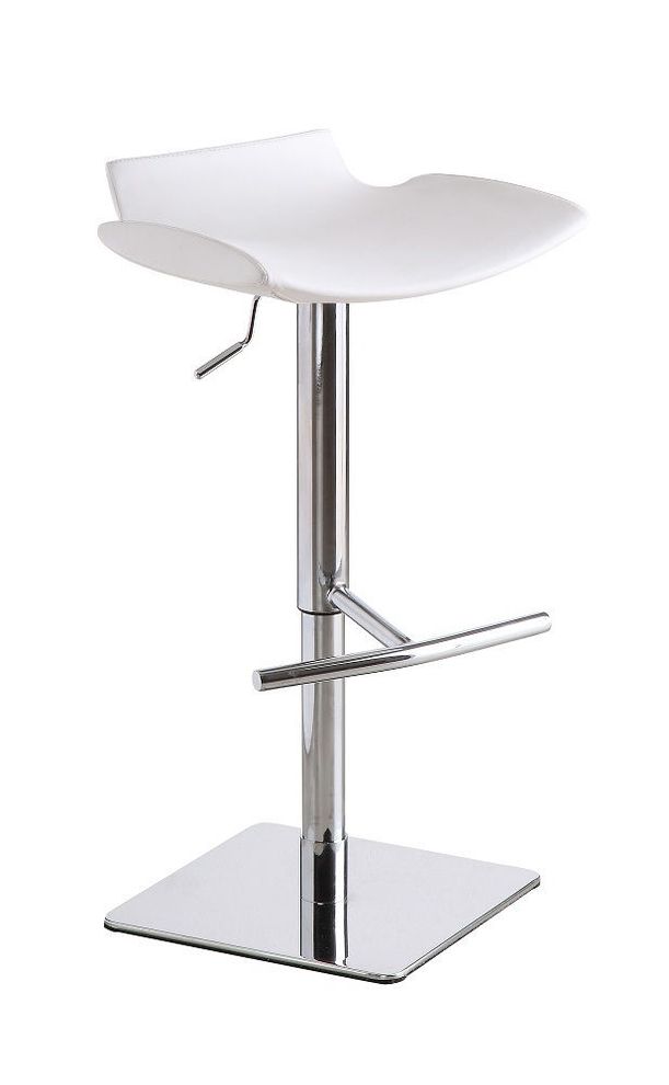 Small bar stool with white seat by J&M