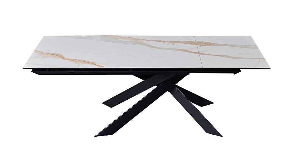 Matte ceramic top extension dining table by J&M