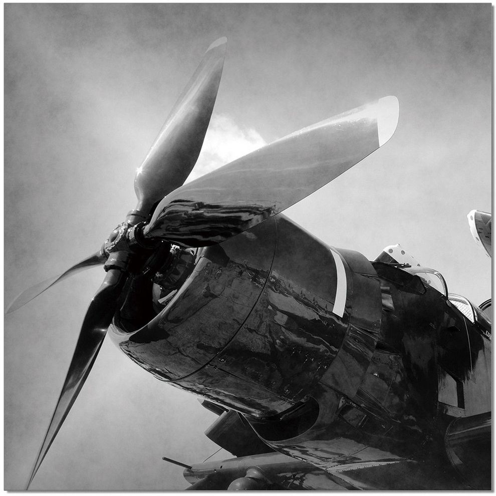 Aircraft rotor premium acrylic wall art by J&M