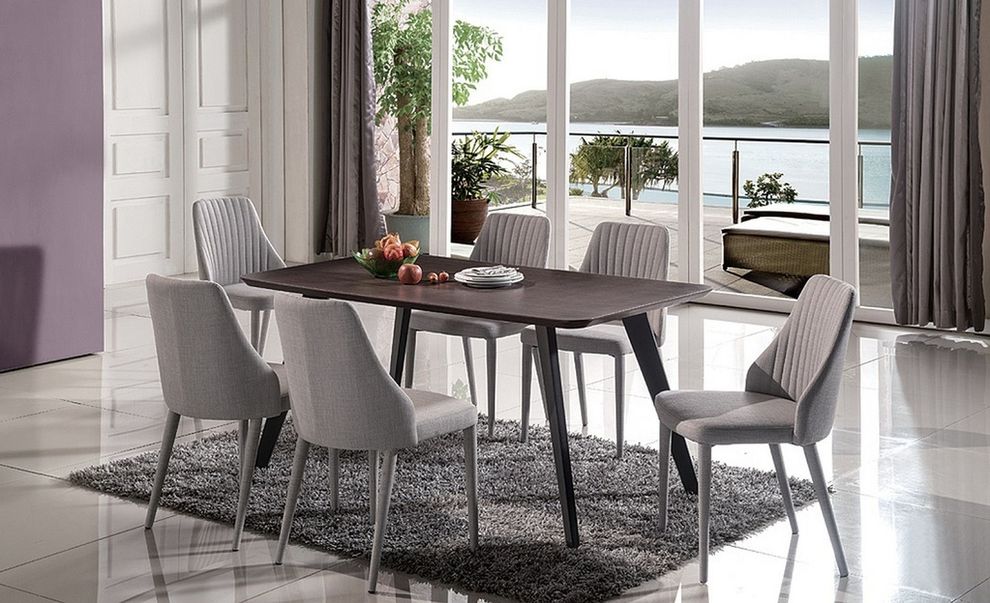 Casual retro modern style dining table by J&M