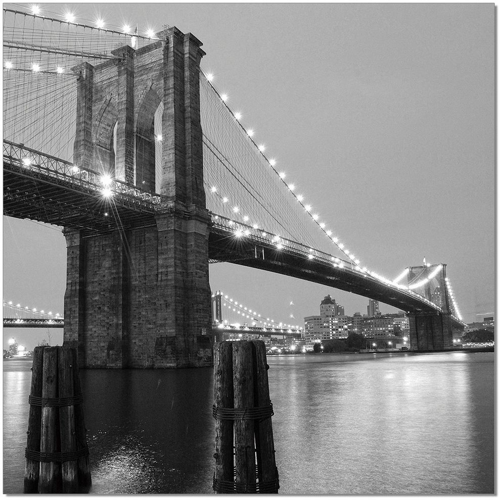 Brooklyn bridge II premium acrylic wall art by J&M