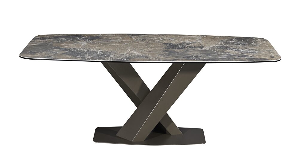 Luxurious ceramic top dining table by J&M
