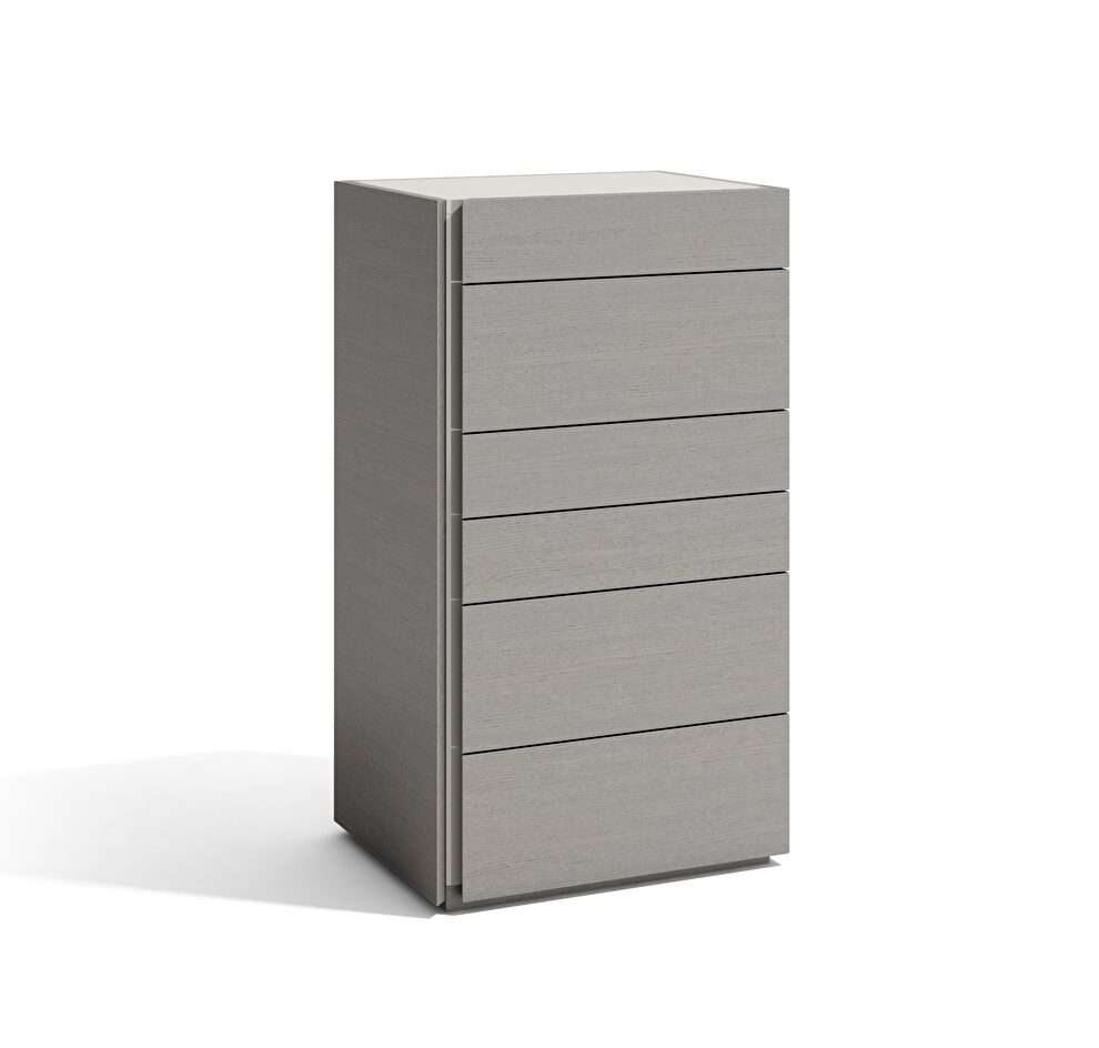 Modern gray finish chest in minimalistic style by J&M