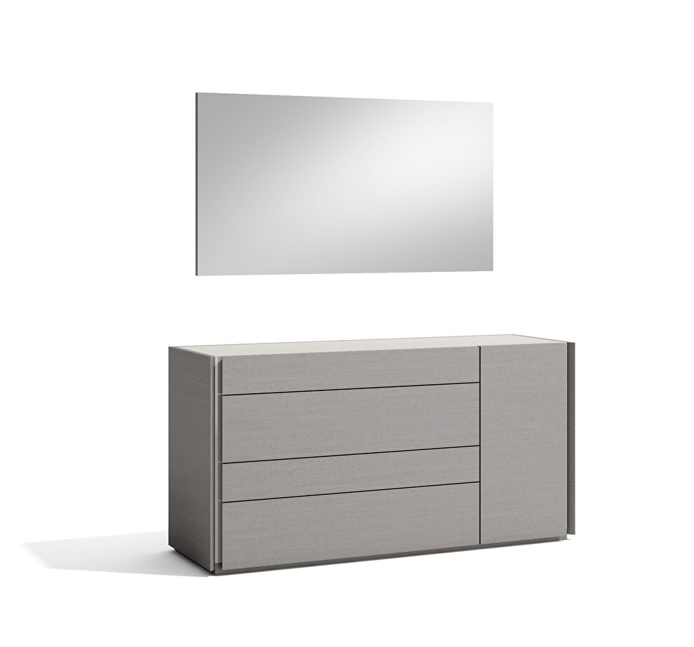 Modern gray finish dresser by J&M
