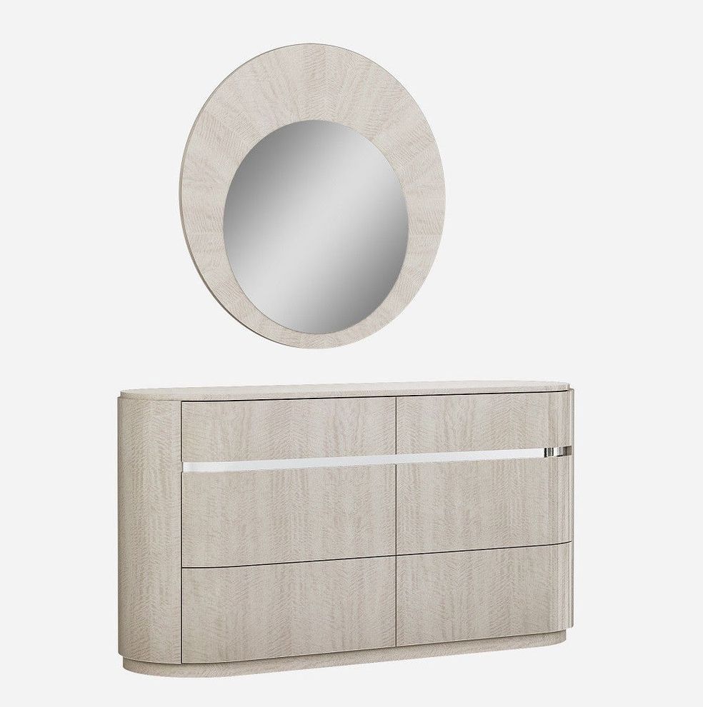 Light maple veneer modern dresser by J&M
