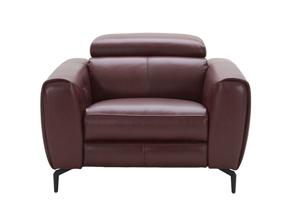 Premium Italian leather power motion chair by J&M
