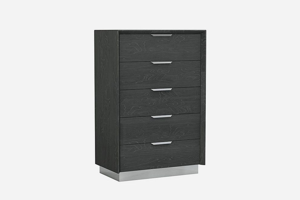 Gray laquered chest in contemporary style by J&M