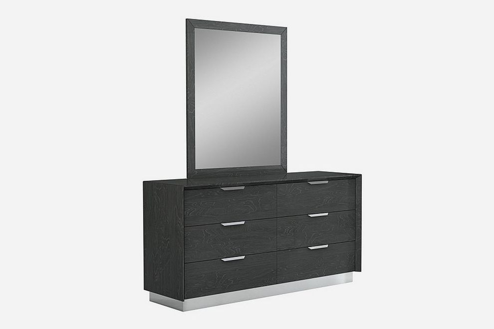 Gray laquered contemporary dresser by J&M