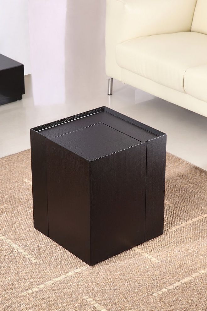 Modern stylish end table w/ inside bar compartment by J&M