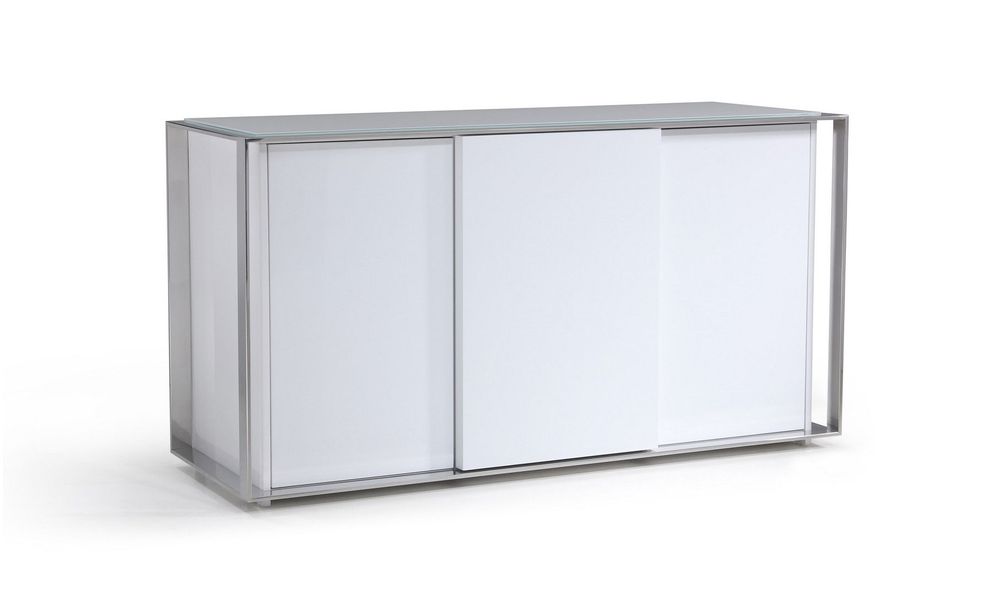 Amazing white/frosted contemporary buffet by J&M