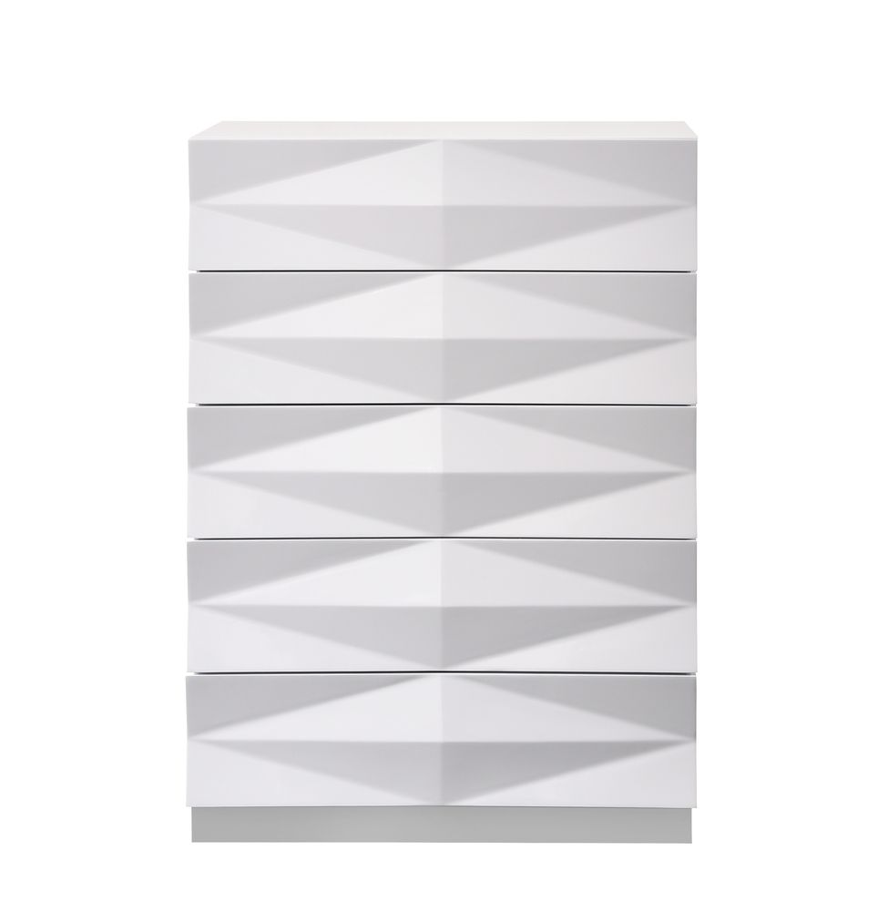 White contemporary chest by J&M