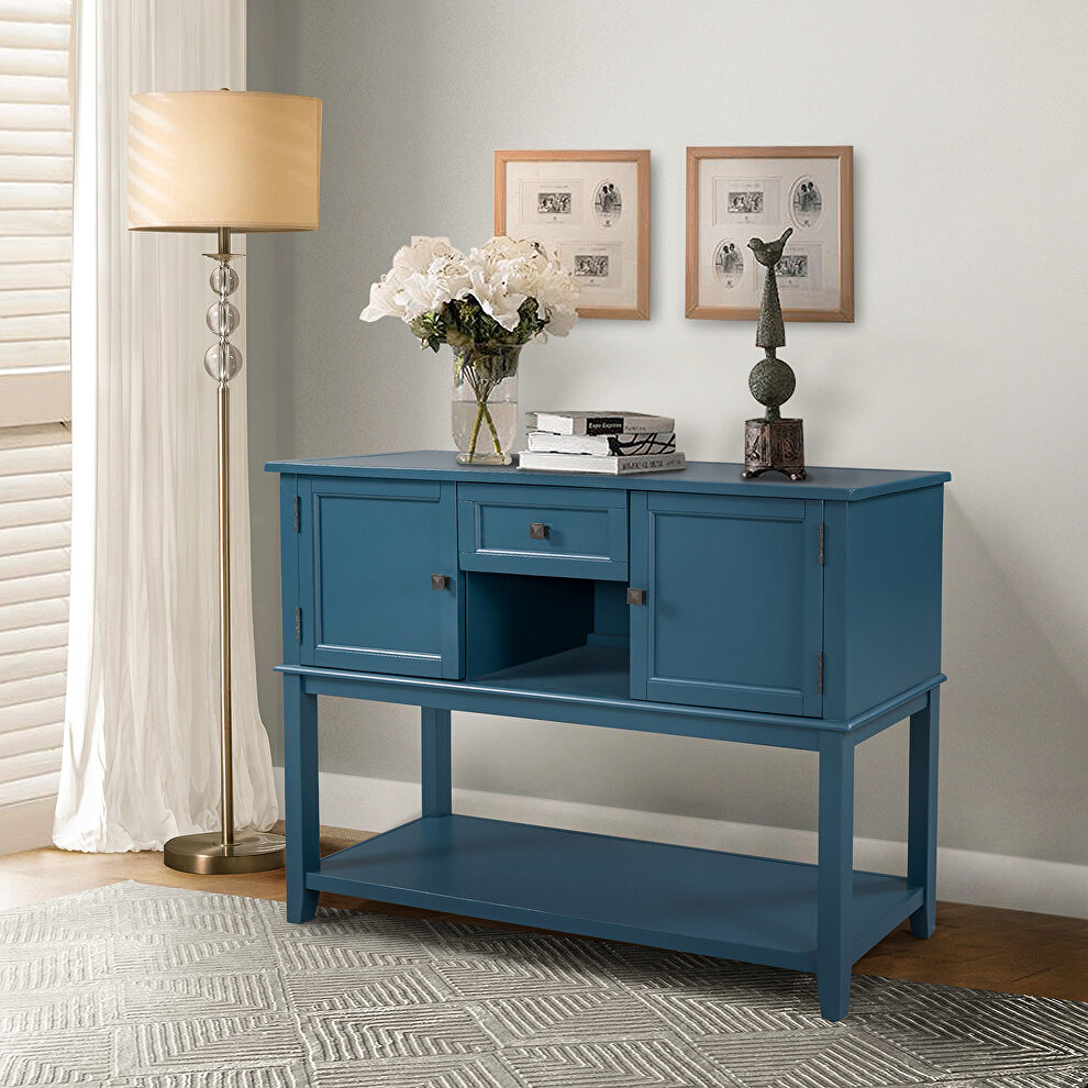 Console table with drawers in navy by La Spezia