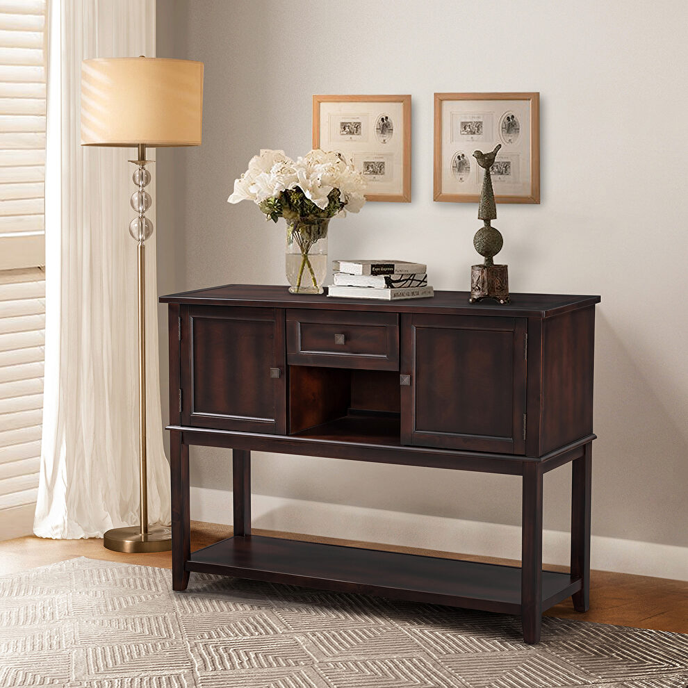 Console table with drawers in walnut by La Spezia