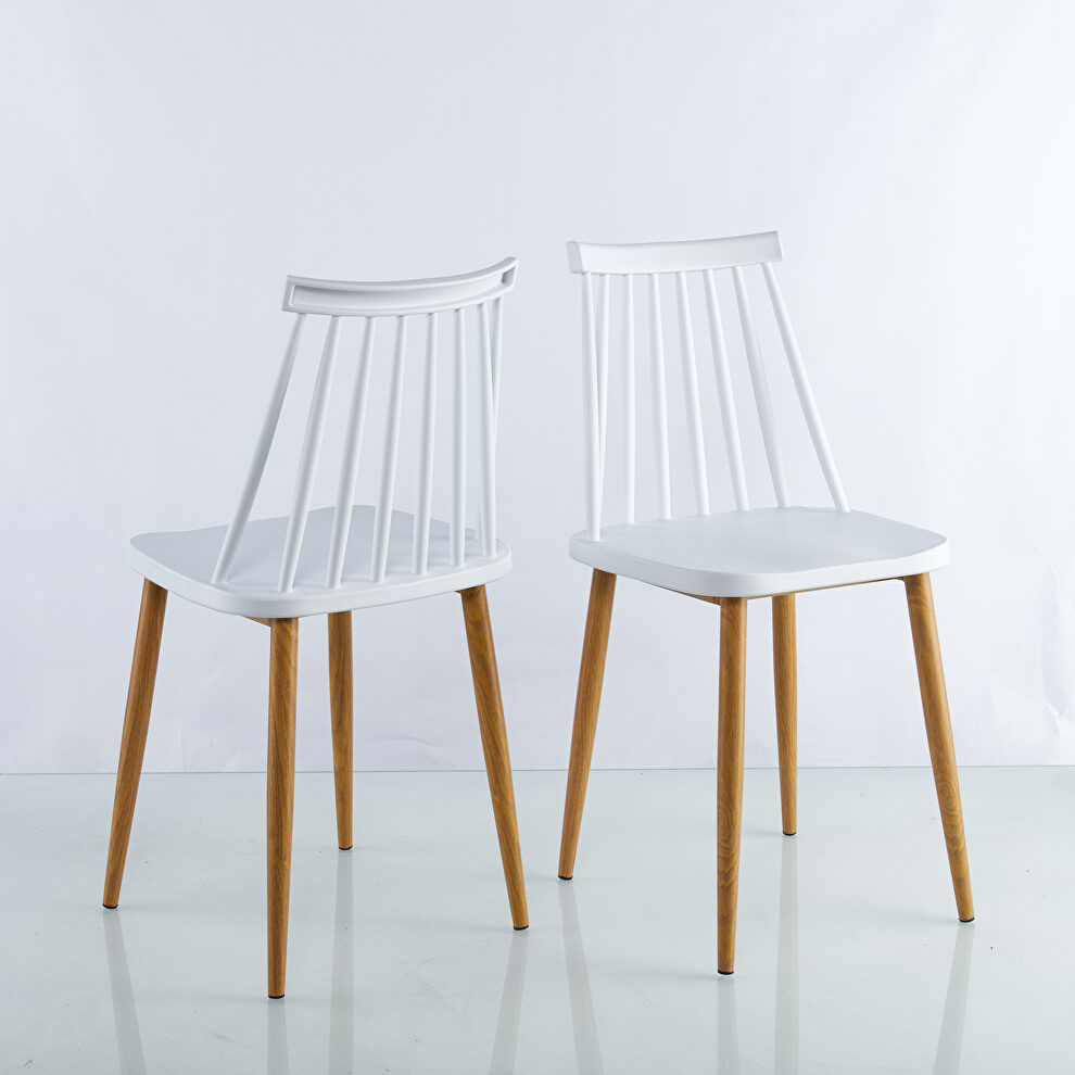 Modern white dining chair (set of 2 ) by La Spezia