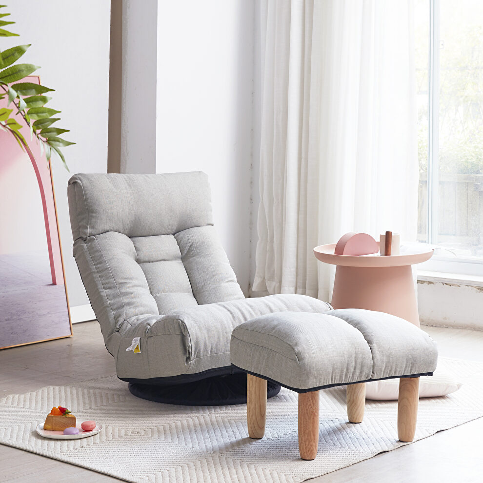 Single sofa reclining gray chair by La Spezia