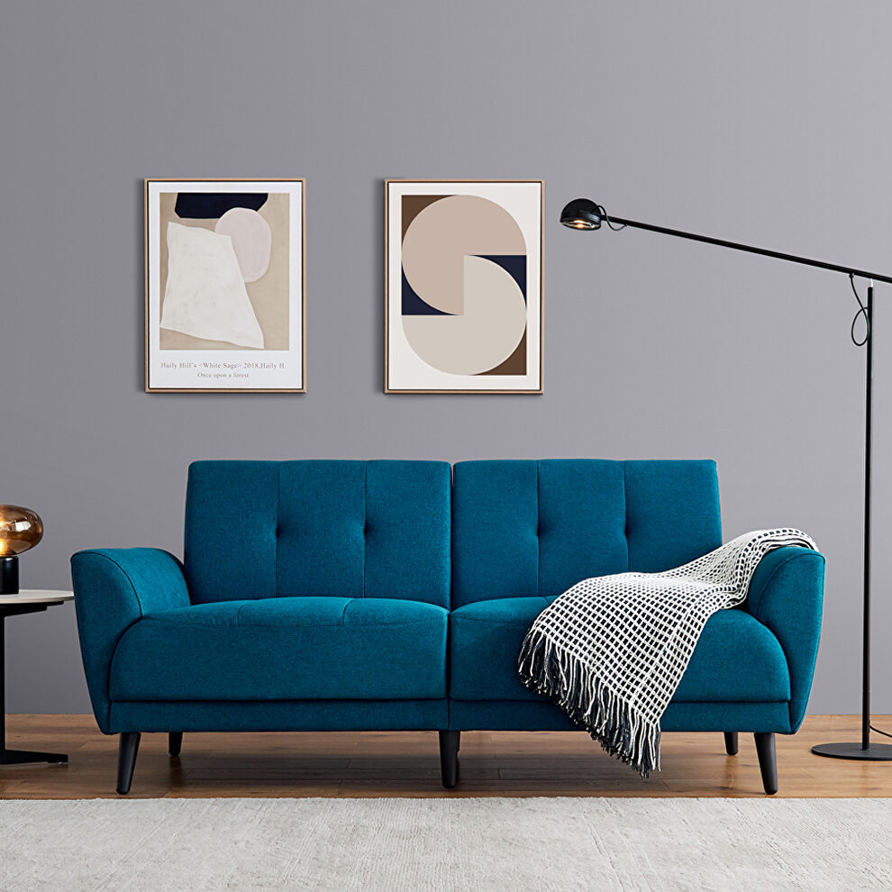 Modern blue polyester fabric sofa by La Spezia