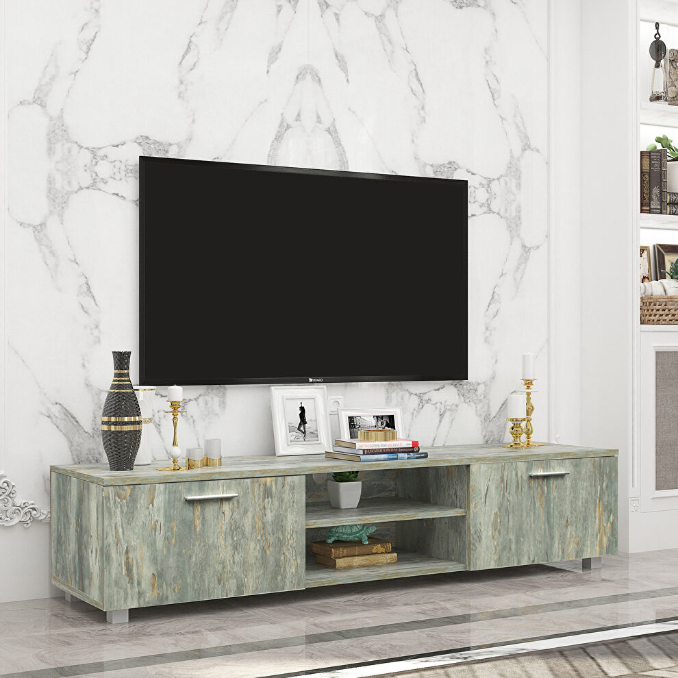 Living room furniture TV stand modern in gray by La Spezia