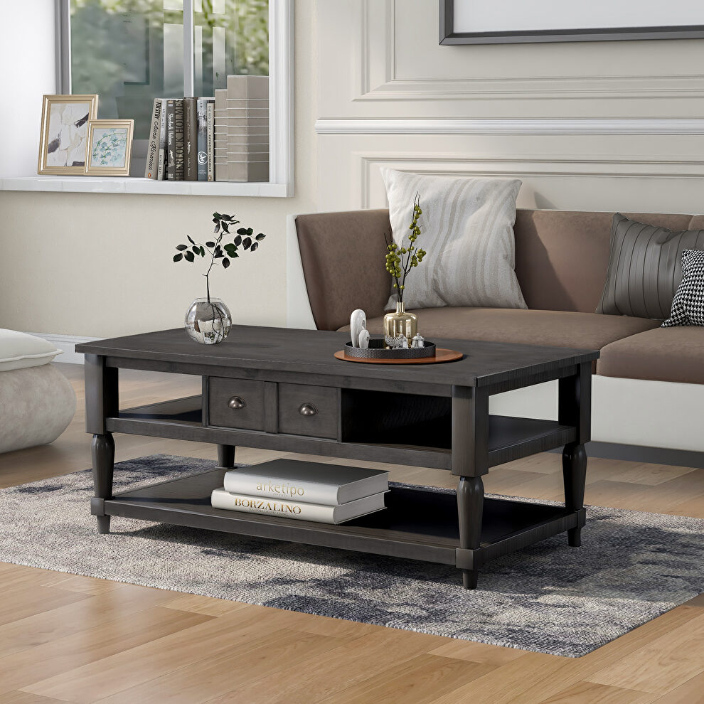 Gray u-style mordern coffee table by La Spezia