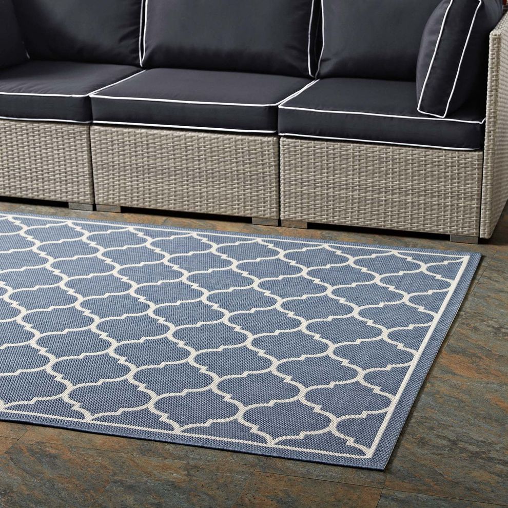 Indoor/outdoor moroccan 8x10 area rug by Modway