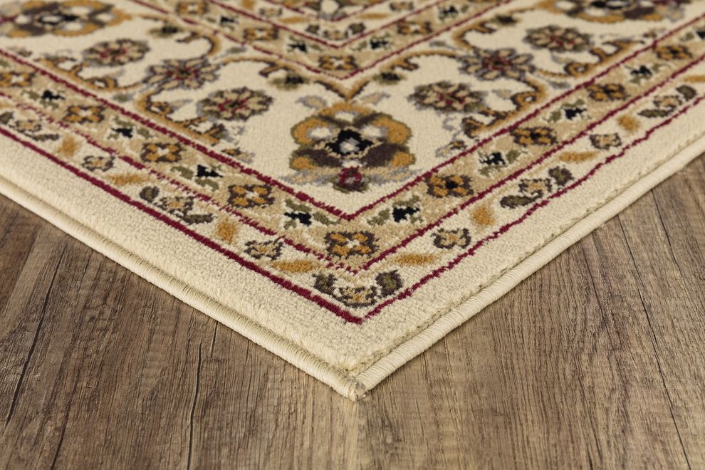 Crown 5'2 x 7'2 Traditional Medallion Ivory area rug by Mod-Arte