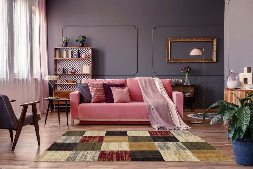 Crown 5'2 x 7'2 Traditional Geometric Multi area rug by Mod-Arte