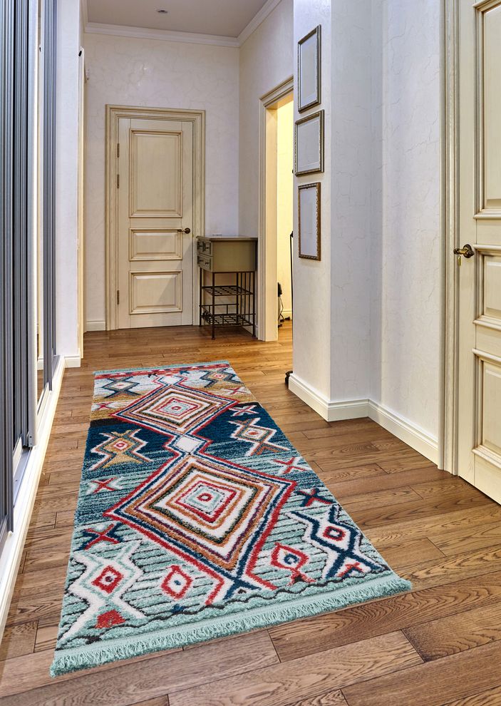 2'3x 7'2 Modern Moroccan Multi area rug by Mod-Arte