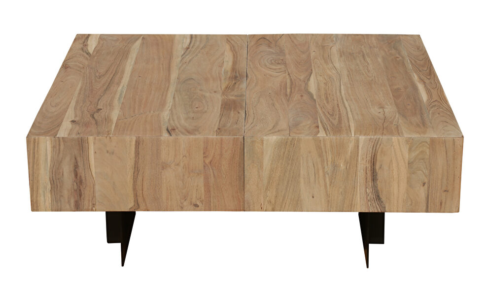 Natural glide coffee table with sliding top by Mod-Arte