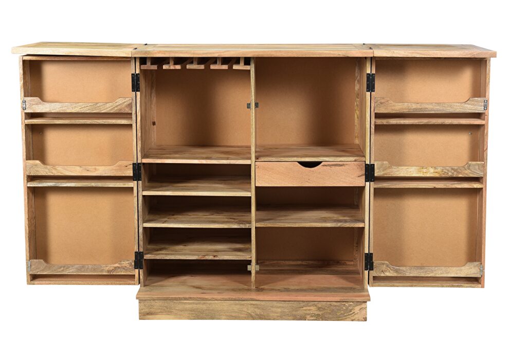 Solid wood bar cabinet / dining storage unit by Mod-Arte