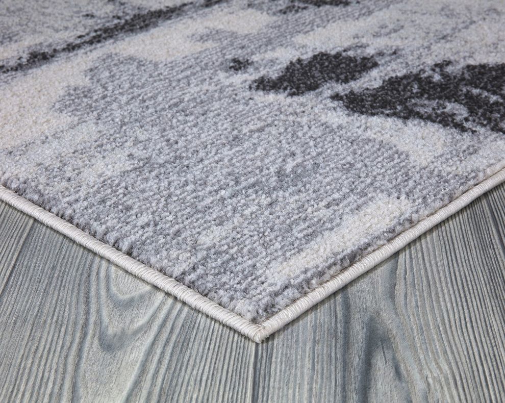 Jewel 5'2 X 7'2 Transitional & Contemporary Abstract, Geometric& Distressed Gray area rug by Mod-Arte