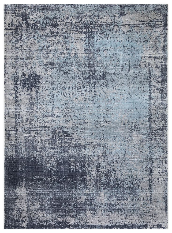 Mirage 7'10 X 10'2'  Modern & Contemporary Abstract Navy/Gray area rug by Mod-Arte