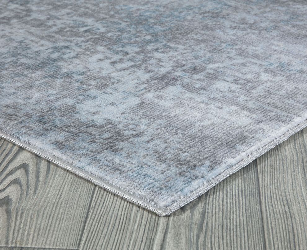 Mirage 5'2 x 7'2 Modern & Contemporary Abstract Blue/Gray area rug by Mod-Arte